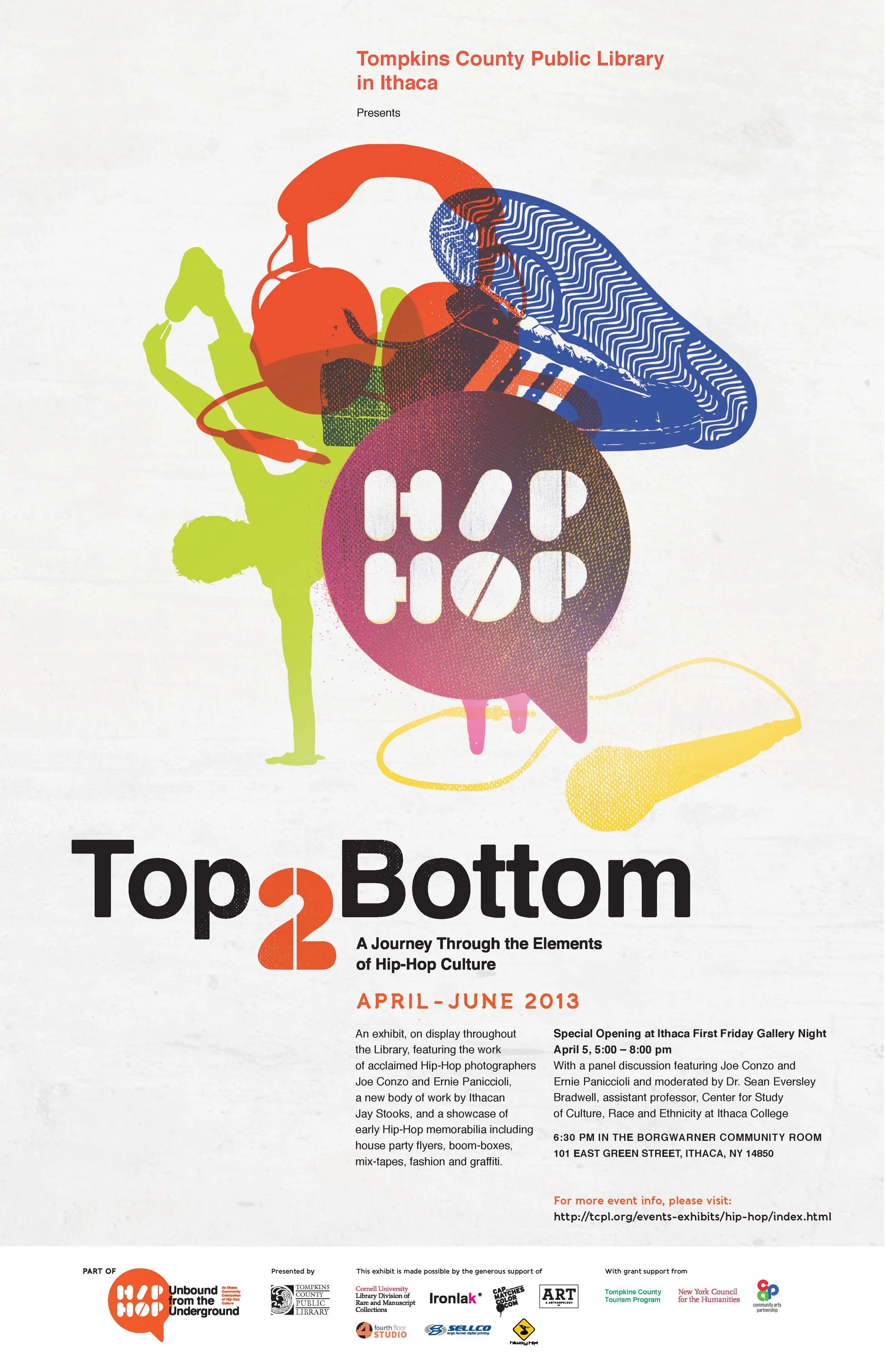 Cornell University Hip Hop Unbound from the Underground exhibition poster